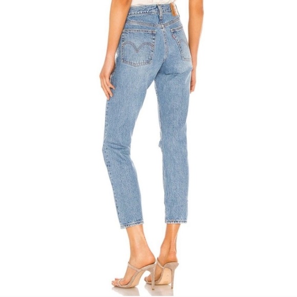 Levi's‎ Wedgie Straight Fit Jeans High Rise Distressed 32 - Picture 4 of 7